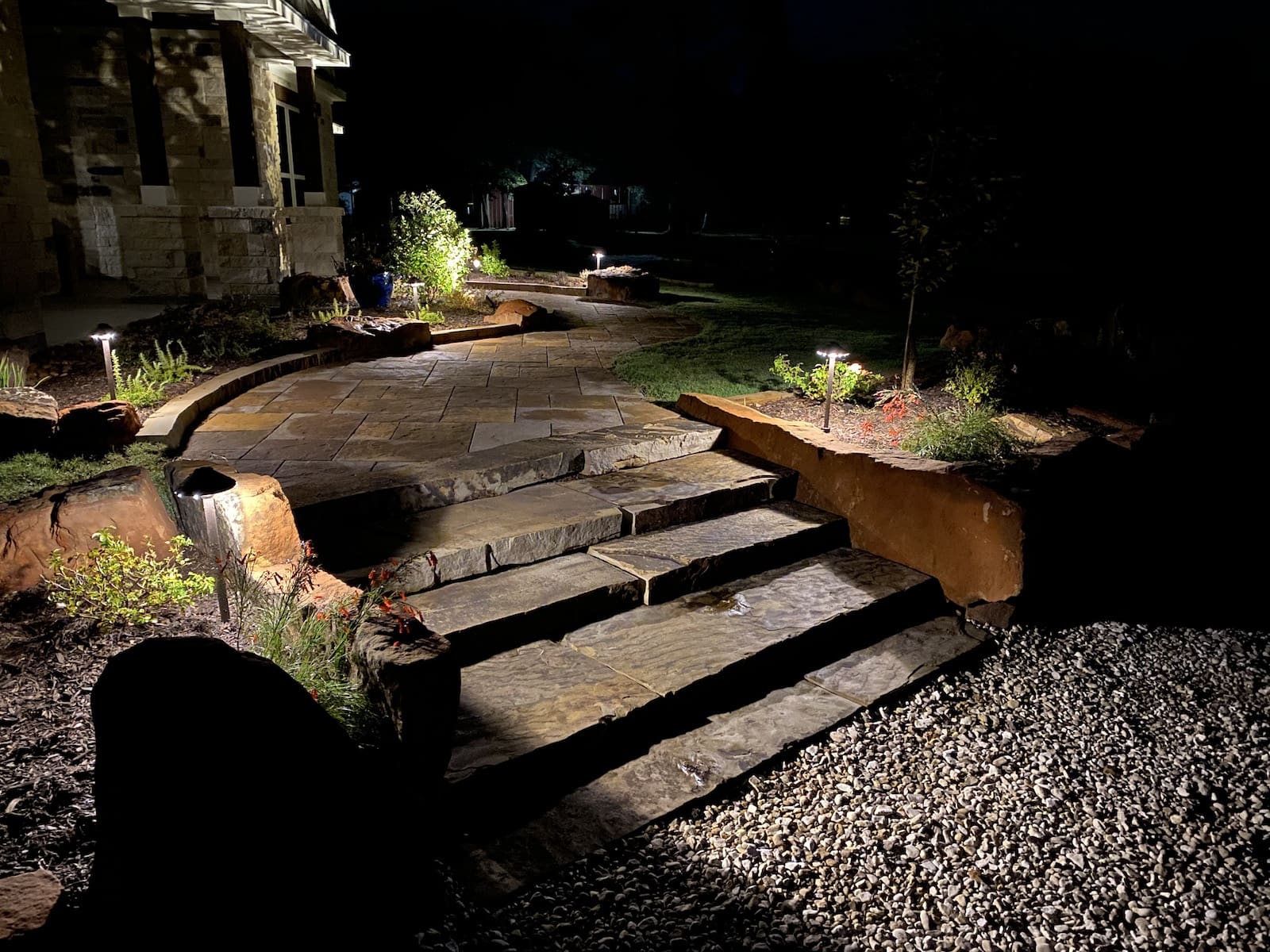 Gallery Detail: Landscape Lighting Installation Services For Conroe Tx Homes